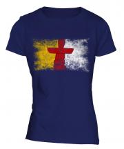 Nunavut Distressed Flag Ladies T-Shirt