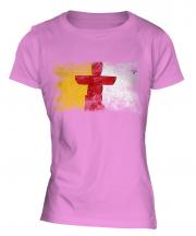 Nunavut Distressed Flag Ladies T-Shirt
