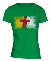 Nunavut Distressed Flag Ladies T-Shirt
