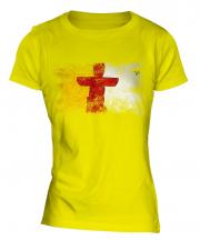 Nunavut Distressed Flag Ladies T-Shirt