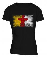 Nunavut Distressed Flag Ladies T-Shirt