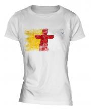 Nunavut Distressed Flag Ladies T-Shirt