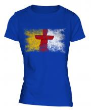 Nunavut Distressed Flag Ladies T-Shirt