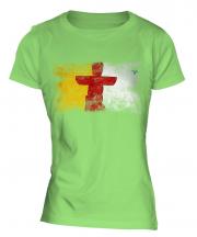 Nunavut Distressed Flag Ladies T-Shirt