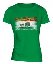 Prince Edward Island Distressed Flag Ladies T-Shirt
