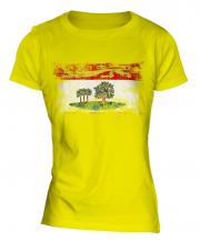 Prince Edward Island Distressed Flag Ladies T-Shirt