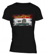 Prince Edward Island Distressed Flag Ladies T-Shirt