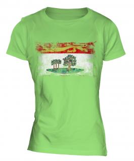 Prince Edward Island Distressed Flag Ladies T-Shirt