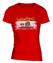 Prince Edward Island Distressed Flag Ladies T-Shirt