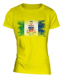 Yukon Distressed Flag Ladies T-Shirt