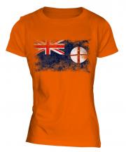 New South Wales Distressed Flag Ladies T-Shirt