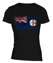 New South Wales Distressed Flag Ladies T-Shirt