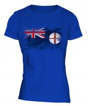 New South Wales Distressed Flag Ladies T-Shirt