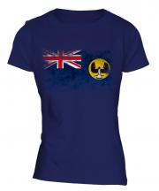 South Australia Distressed Flag Ladies T-Shirt