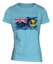 South Australia Distressed Flag Ladies T-Shirt