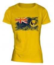 South Australia Distressed Flag Ladies T-Shirt