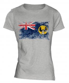 South Australia Distressed Flag Ladies T-Shirt