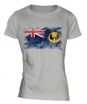 South Australia Distressed Flag Ladies T-Shirt