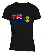 South Australia Distressed Flag Ladies T-Shirt