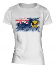 South Australia Distressed Flag Ladies T-Shirt