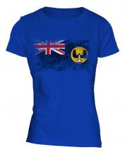 South Australia Distressed Flag Ladies T-Shirt