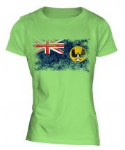South Australia Distressed Flag Ladies T-Shirt