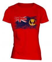 South Australia Distressed Flag Ladies T-Shirt