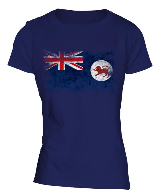 Tasmania Distressed Flag Ladies T-Shirt