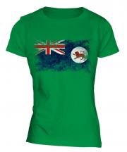 Tasmania Distressed Flag Ladies T-Shirt