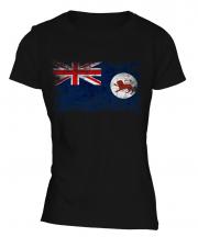 Tasmania Distressed Flag Ladies T-Shirt