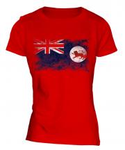 Tasmania Distressed Flag Ladies T-Shirt