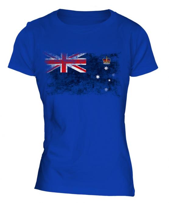 Victoria Distressed Flag Ladies T-Shirt