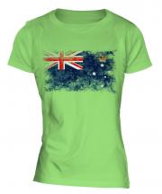 Victoria Distressed Flag Ladies T-Shirt