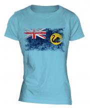 Western Australia Distressed Flag Ladies T-Shirt