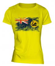 Western Australia Distressed Flag Ladies T-Shirt
