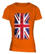 Union Jack Grunge Flag Ladies T-Shirt