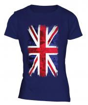 Union Jack Grunge Flag Ladies T-Shirt
