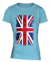 Union Jack Grunge Flag Ladies T-Shirt