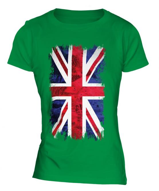 Union Jack Grunge Flag Ladies T-Shirt