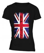 Union Jack Grunge Flag Ladies T-Shirt