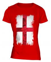 England St George Grunge Flag Ladies T-Shirt
