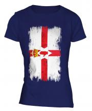 Northern Ireland Grunge Flag Ladies T-Shirt