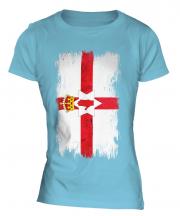 Northern Ireland Grunge Flag Ladies T-Shirt