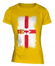 Northern Ireland Grunge Flag Ladies T-Shirt