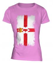 Northern Ireland Grunge Flag Ladies T-Shirt