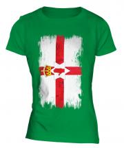 Northern Ireland Grunge Flag Ladies T-Shirt