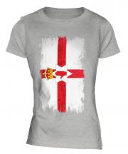 Northern Ireland Grunge Flag Ladies T-Shirt