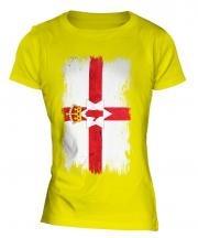 Northern Ireland Grunge Flag Ladies T-Shirt