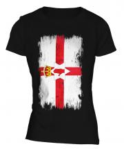 Northern Ireland Grunge Flag Ladies T-Shirt