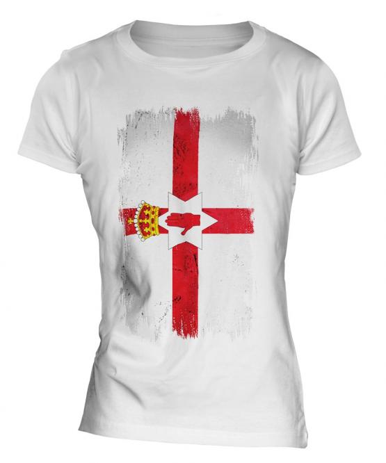 Northern Ireland Grunge Flag Ladies T-Shirt